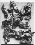 1960, Jan Goossen, relief, 22 x 30 cm x 5 cm h, bronze. photo Paul van den Bos